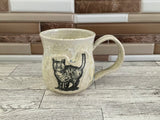 15 oz Micro Pearl Scaredy Cat Ceramic Mug