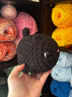 Cat Crochet Plushie - Black