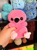Flamingo Weighted Crochet Plushie