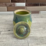 Aurora Green over Green Opal Lidded Vessel