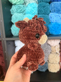 Highland Cow Weighted Crochet Plushie