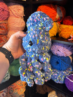 Baby Squid Crochet Plushie - Blue Jean Dot