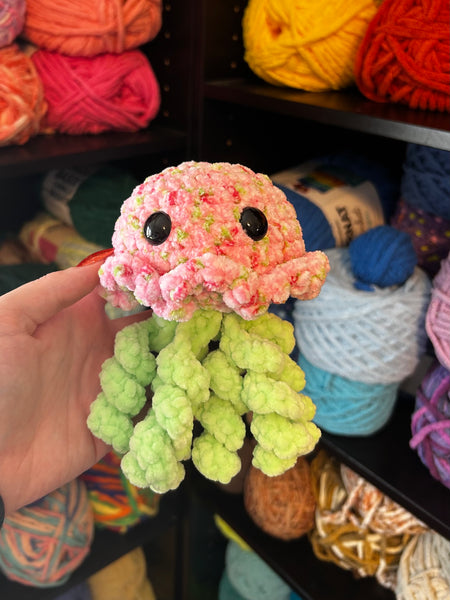 Jellyfish Crochet Plushie - Tulip and Key Lime