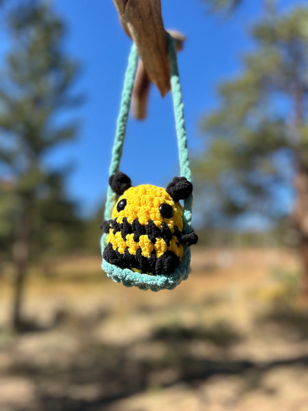 Bee on a Swing Crochet Plushie