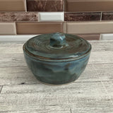 Stoned Denim Lidded Vessel
