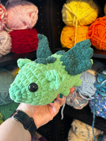 Mini Dragon Crochet Plushie - Green