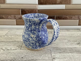 11 oz Robin's Egg Cat on Back Ceramic Mug