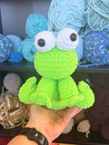 Figgy the Frog Splooter Crochet Plushie