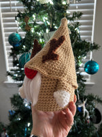 Reindeer Gnome Crochet Plushie