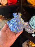 Pocket Whale Crochet Plushie - Blue Confetti