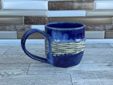 17 oz Purple Flux Dot Ceramic Mug