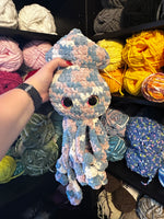 Squid Crochet Plushie - Subtle Trans Flag