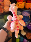 Dragon Crochet Plushie - Pink