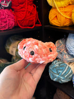 Pocket Stingray Crochet Plushie - Petal Pink