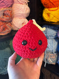 Chocolate Kiss Crochet Plushie - Red