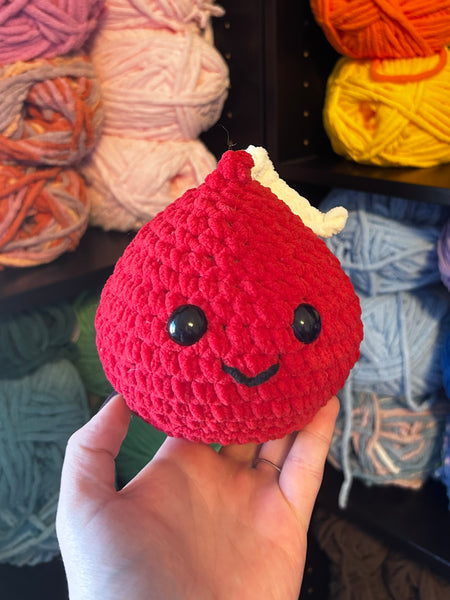Chocolate Kiss Crochet Plushie - Red