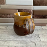 12 oz Tea Dust Flux Cat Head Ceramic Mug