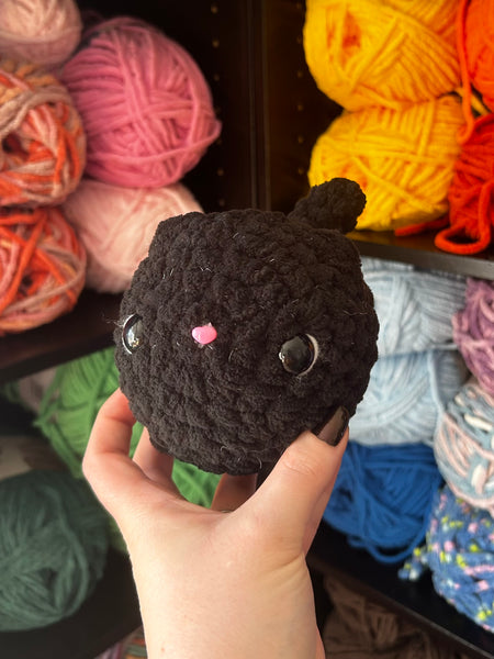 Cat Crochet Plushie - Black