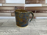 10 oz Blue/Brown Dinosaur Ceramic Mug