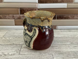 15 oz Cordovan over Light Flux Scaredy Cat Ceramic Mug