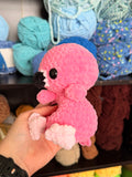 Flamingo Weighted Crochet Plushie