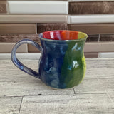 14 oz Rainbow Ceramic Mug
