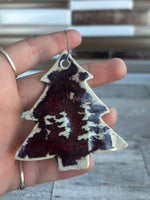 Christmas Tree Shaped Ceramic Ornament