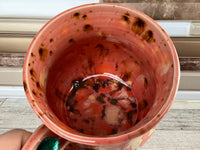 19 oz Amaryllis Pink Cat Ceramic Mug