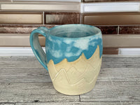 13 oz Cloudy Sky Mountain Ceramic Mug