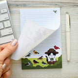 Bird-Watcher Cat Checklist Notepad