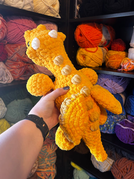 Dragon Crochet Plushie - Gold