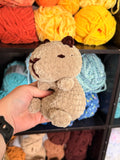 Capybara Weighted Crochet Plushie
