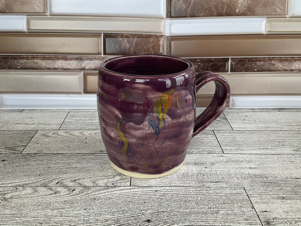 13 oz Purple Unicorn Ceramic Mug