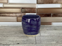 8 oz Purple Ceramic Thumb Indent Cup