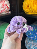 Mini Spider Crochet Plushie - Purple Sky