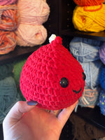 Chocolate Kiss Crochet Plushie - Red