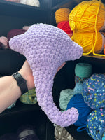 Stingray Crochet Plushie - Purple