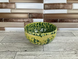 16 oz Green Splatterware Ceramic Bowl