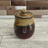 Flux over Cordovan Lidded Vessel