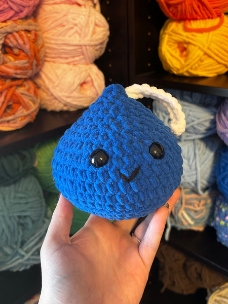 Chocolate Kiss Crochet Plushie - Blue