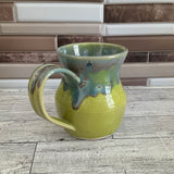 12 oz Aurora Green over Green Opal Ceramic Mug