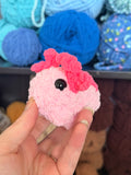 Axolotl Critterling Crochet Plushie - Light Pink