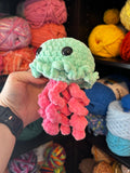 Jellyfish Crochet Plushie - Seaglass and Bubblegum