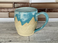 13 oz Cloudy Sky Mountain Ceramic Mug