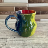 13 oz Rainbow Ceramic Mug