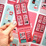 Romance Book Shop Cat Bookmark