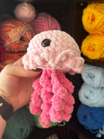 Jellyfish Crochet Plushie - Light Pink