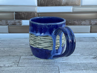 17 oz Purple Flux Dot Ceramic Mug