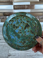 Aurora Green Ceramic 6.5" Diameter Circle Plate