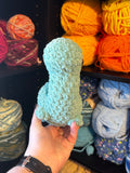 Mini Brontosaurus Crochet Plushie - Misty Green